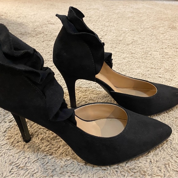 🖤Christian Siriano • black suede heel • 7 • VGUC - Picture 8 of 10